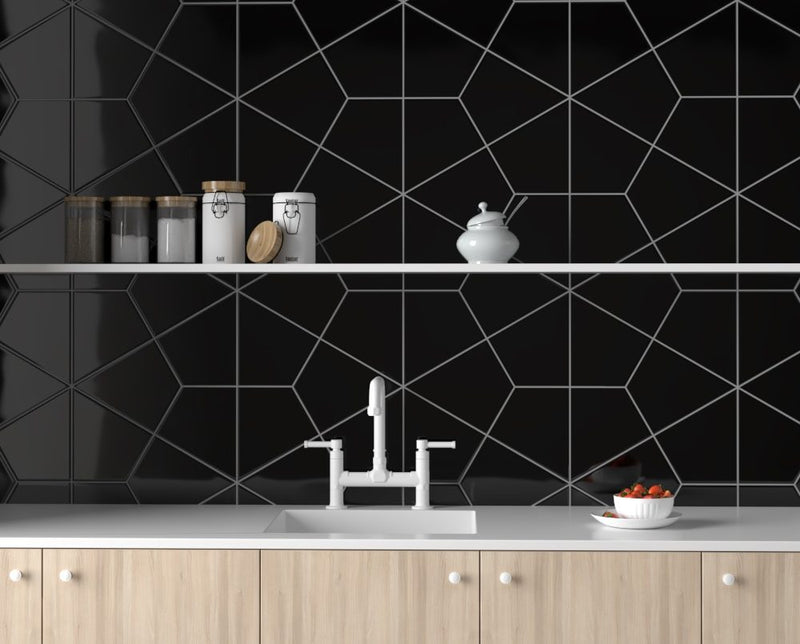 Black Glossy Tile Ideas To Use in Your Home
