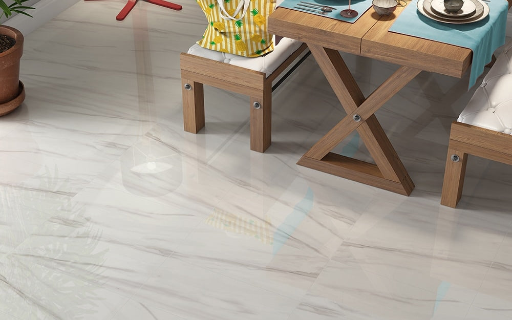 Easy Clean Marble Look Porcelain Tile - Updated! Affordable & Quality