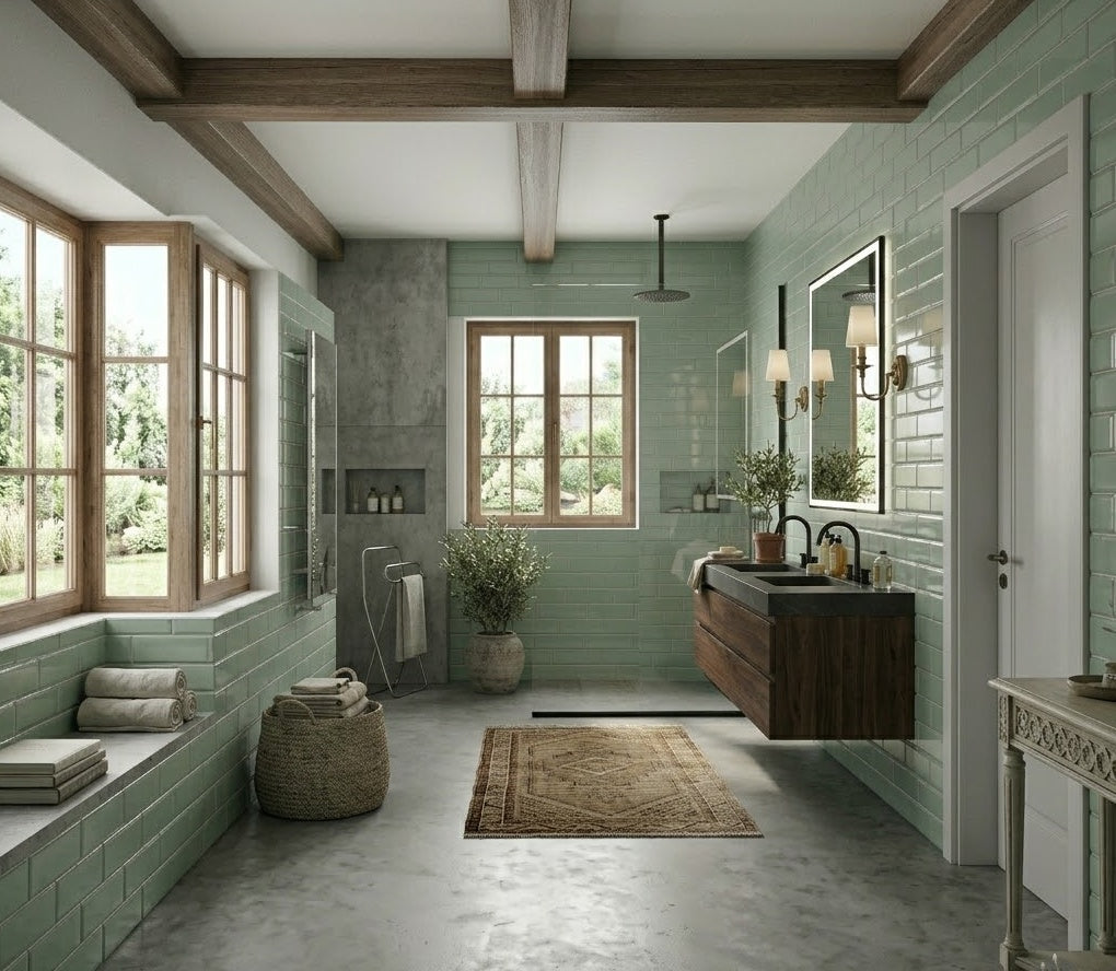 World of Color: Inspiring Colorful Bathroom Tile Ideas