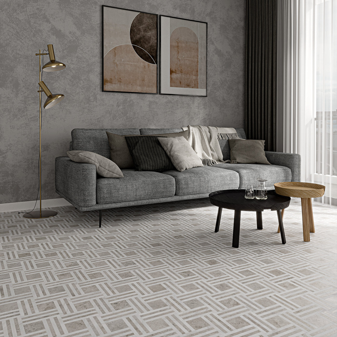 Mosaics Are The New Black:10+ Innovative Mosaic Floor Tile Ideas