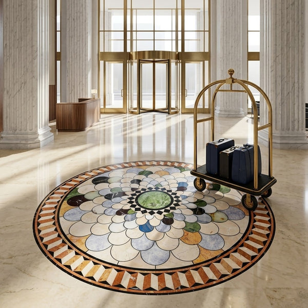 How to Choose the Perfect Marble Medallion for Your Entryway?