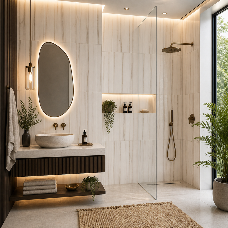 Vertical Tile Shower Ideas | Shop By Look and Color