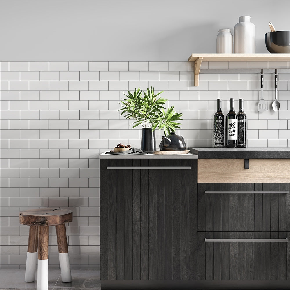Mastering Modern Simplicity: The Art of a White Subway Tile Backsplash