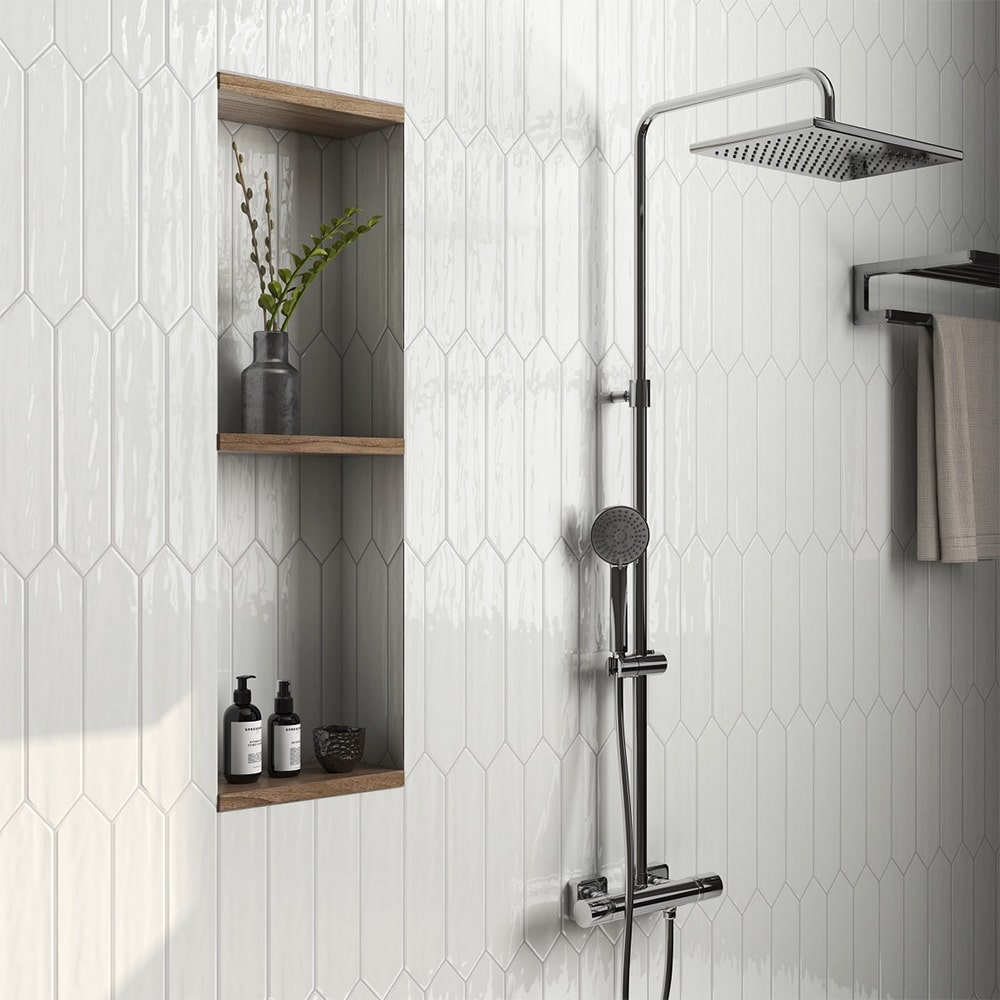 White Tile Bathroom Ideas For Every Budget