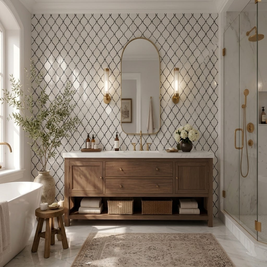 Check Out 16 Stylish White Tiles With Black Grout Ideas