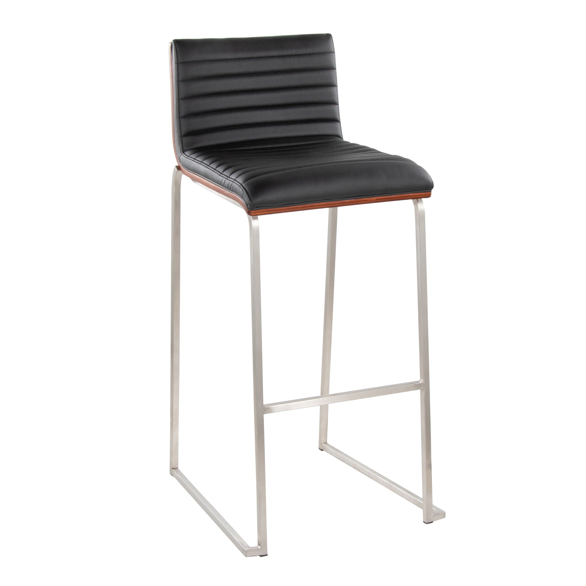 Mason Mara - Contemporary Fixed Height Barstool (Set of 2) by HouseOfZazla