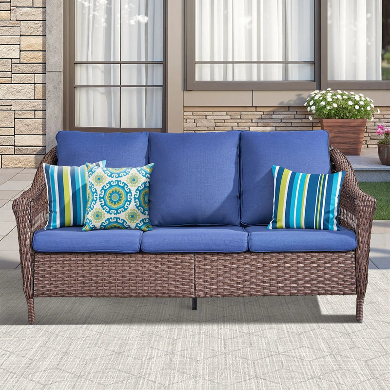 67.3" Outdoor Wicker Patio Sofa by HouseOfZazla