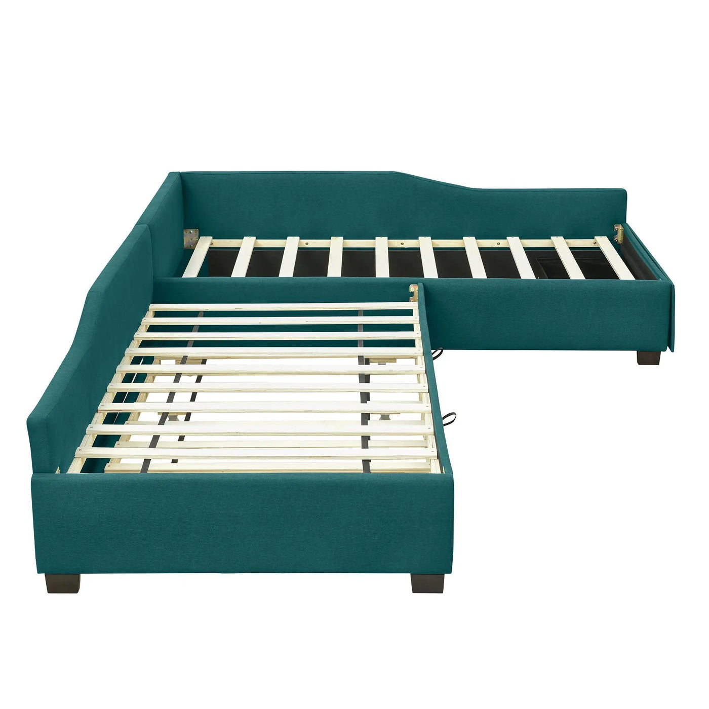 Upholstered Double Daybed With Trundle And Drawer by HouseOfZazla