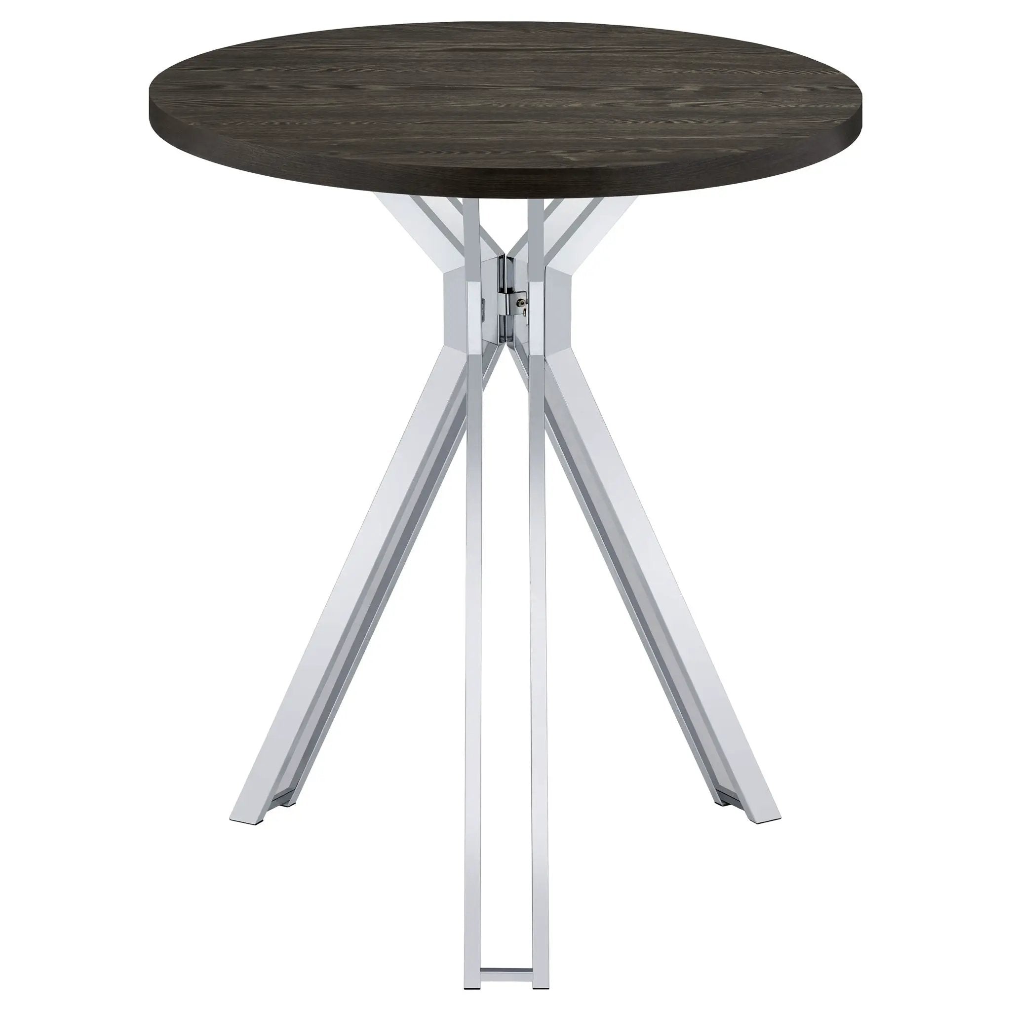 Edgerton Round 35-inch Pub Height Bistro Bar Table Dark Oak by Unique Piece Furniture