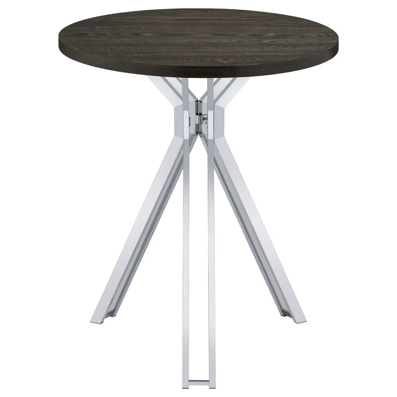 Edgerton Round 35-inch Pub Height Bistro Bar Table Dark Oak by Unique Piece Furniture