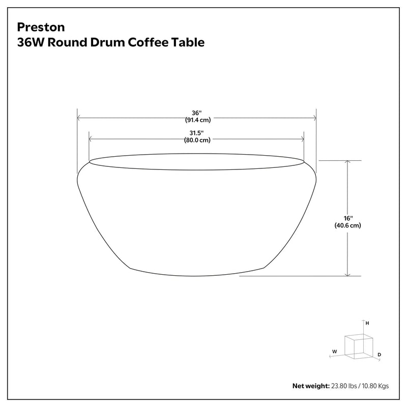 Preston - Coffee Table - Antique Gold by HouseOfZazla