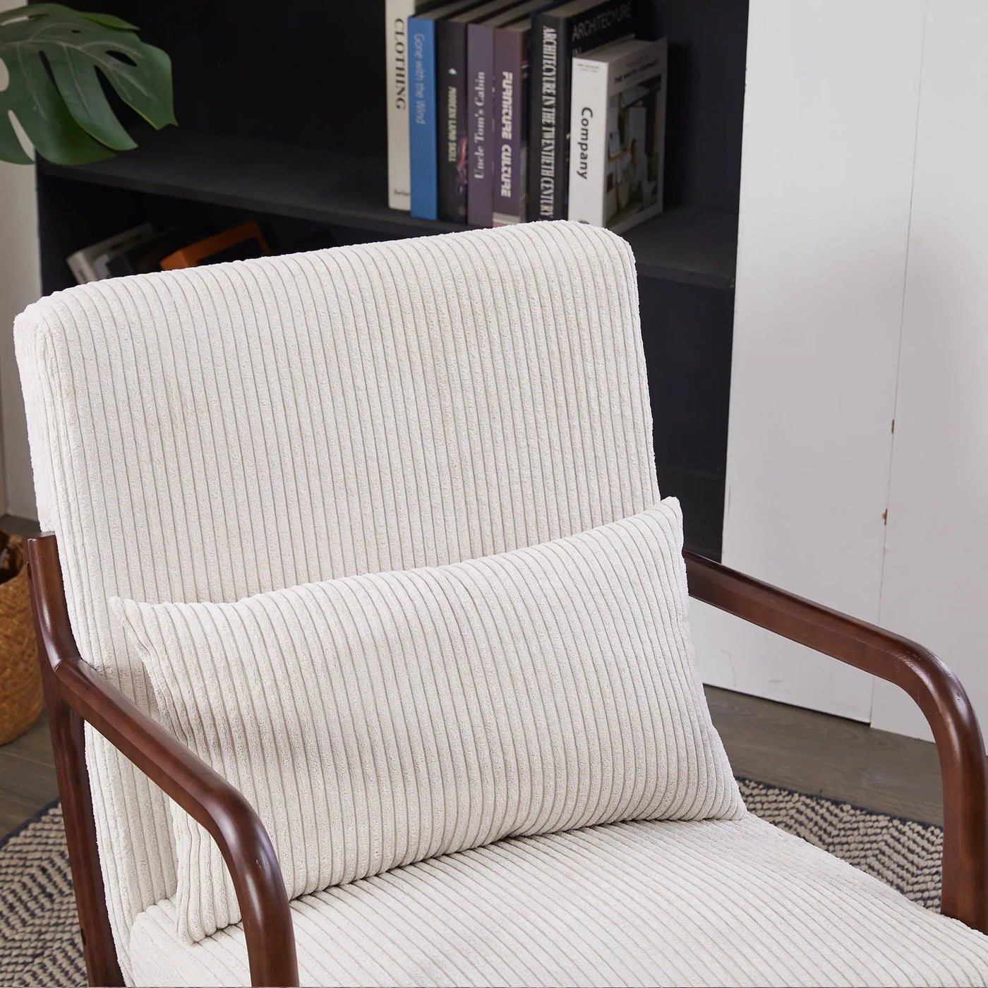 Accent Chair With Pillow And Wood Frame by HouseOfZazla