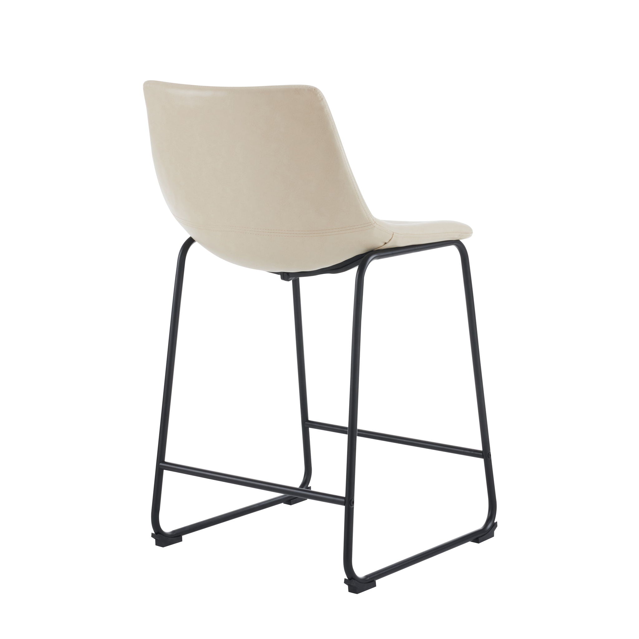 Vintage Style Armless Industrial Counter Stool Set of 2 by HouseOfZazla