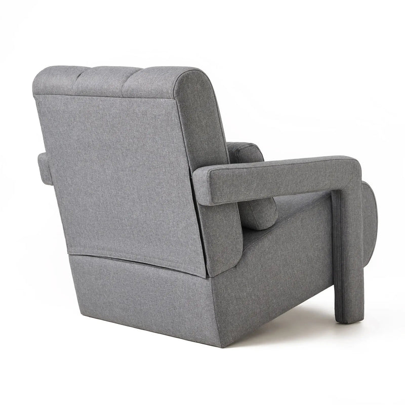 Modern Upholstered Accent Chair, Comfortable Fabric With A Pillow For Living Room by Unique Piece Furniture