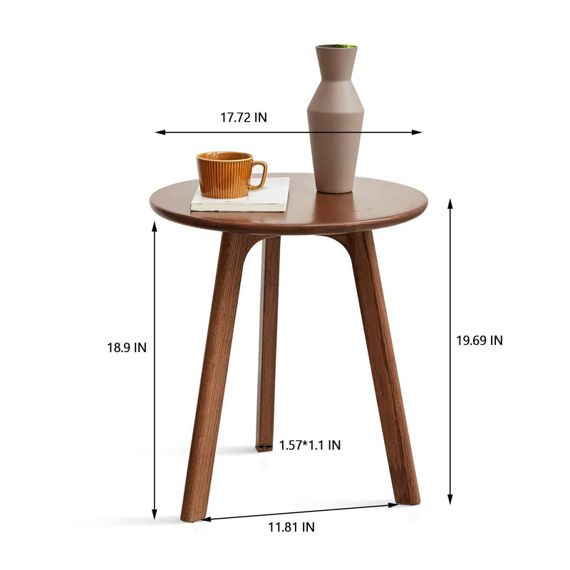 Round Small End Table, Side Table For Bedroom & Balcony by Unique Piece Furniture