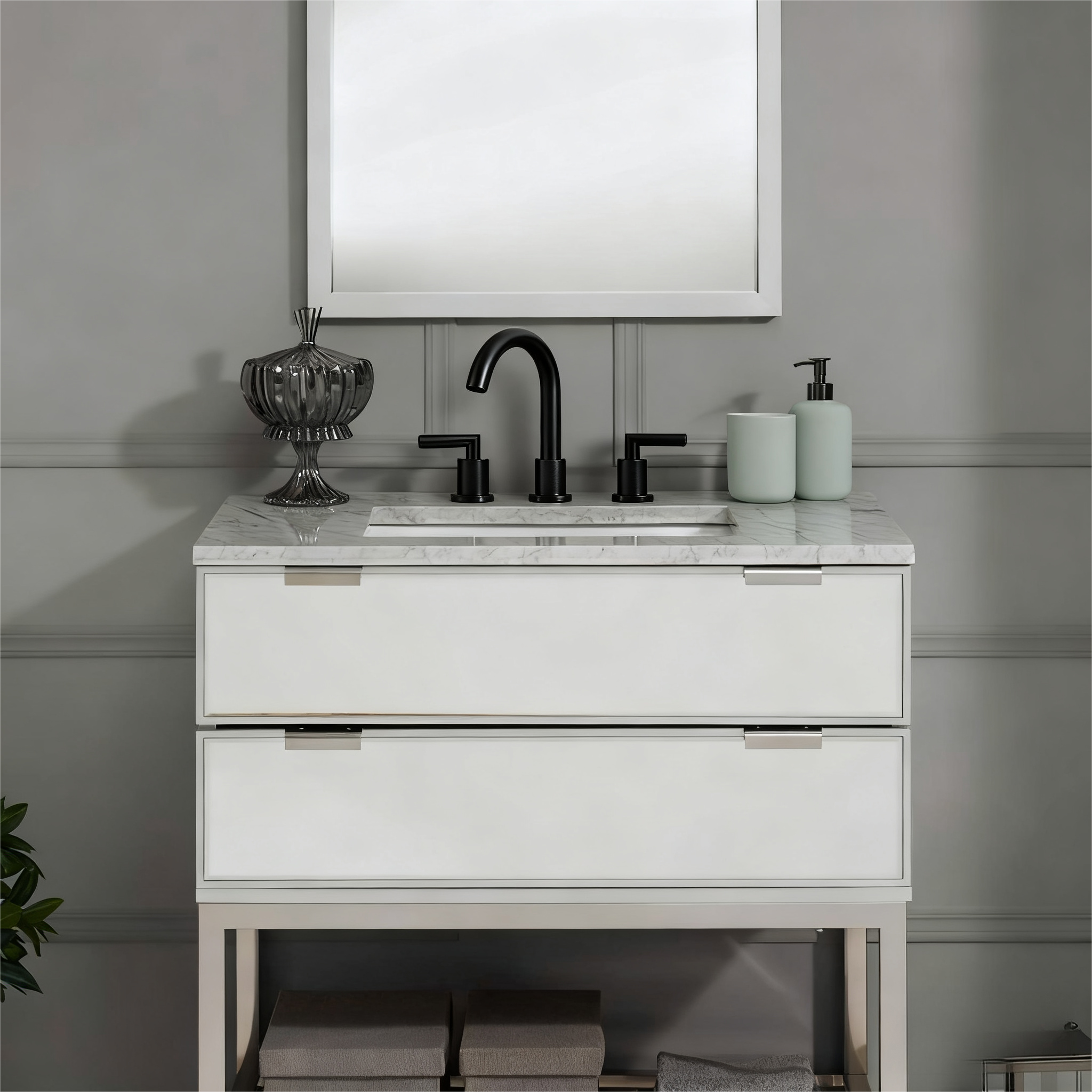 Bathroom Faucet 2 Handle Matte by HouseOfZazla