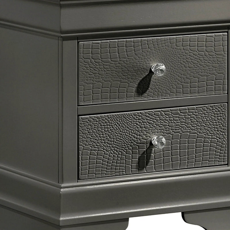 Blaze - 2 Drawer Modern Nightstand by HouseOfZazla