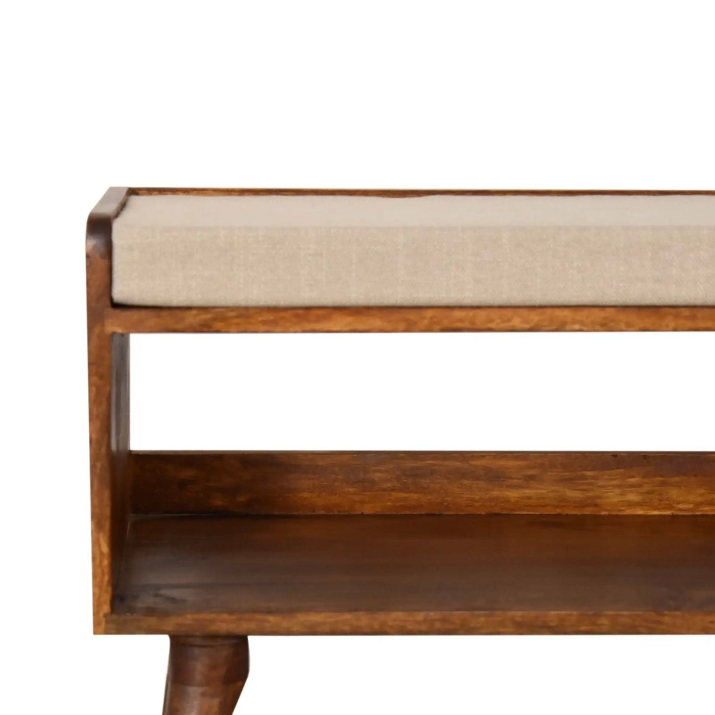 Solid Wood Bench With Upholstered Sea by Unique Piece Furniture