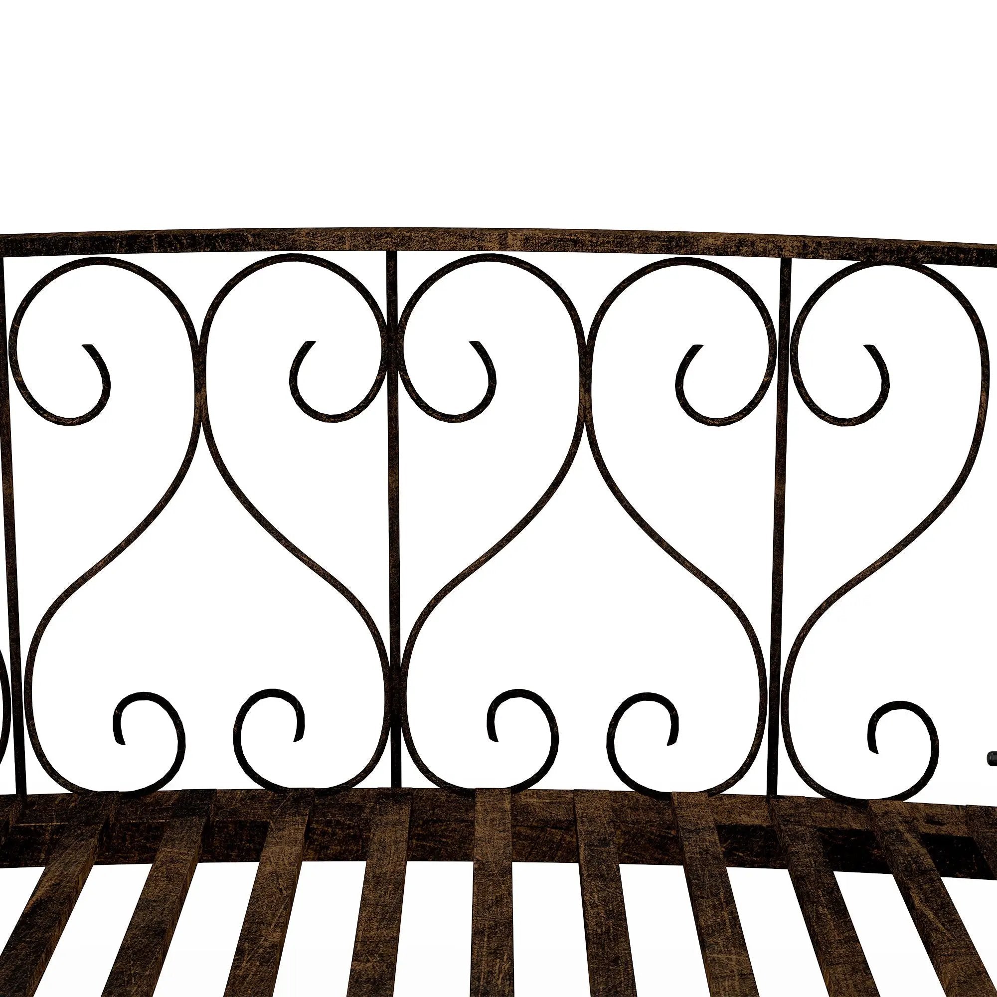 Outsunny 7' Metal Arch Garden Bridge with Safety Siderails by HouseOfZazla