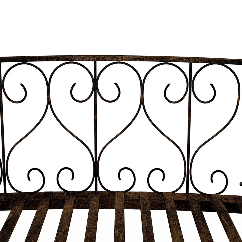 Outsunny 7' Metal Arch Garden Bridge with Safety Siderails by HouseOfZazla