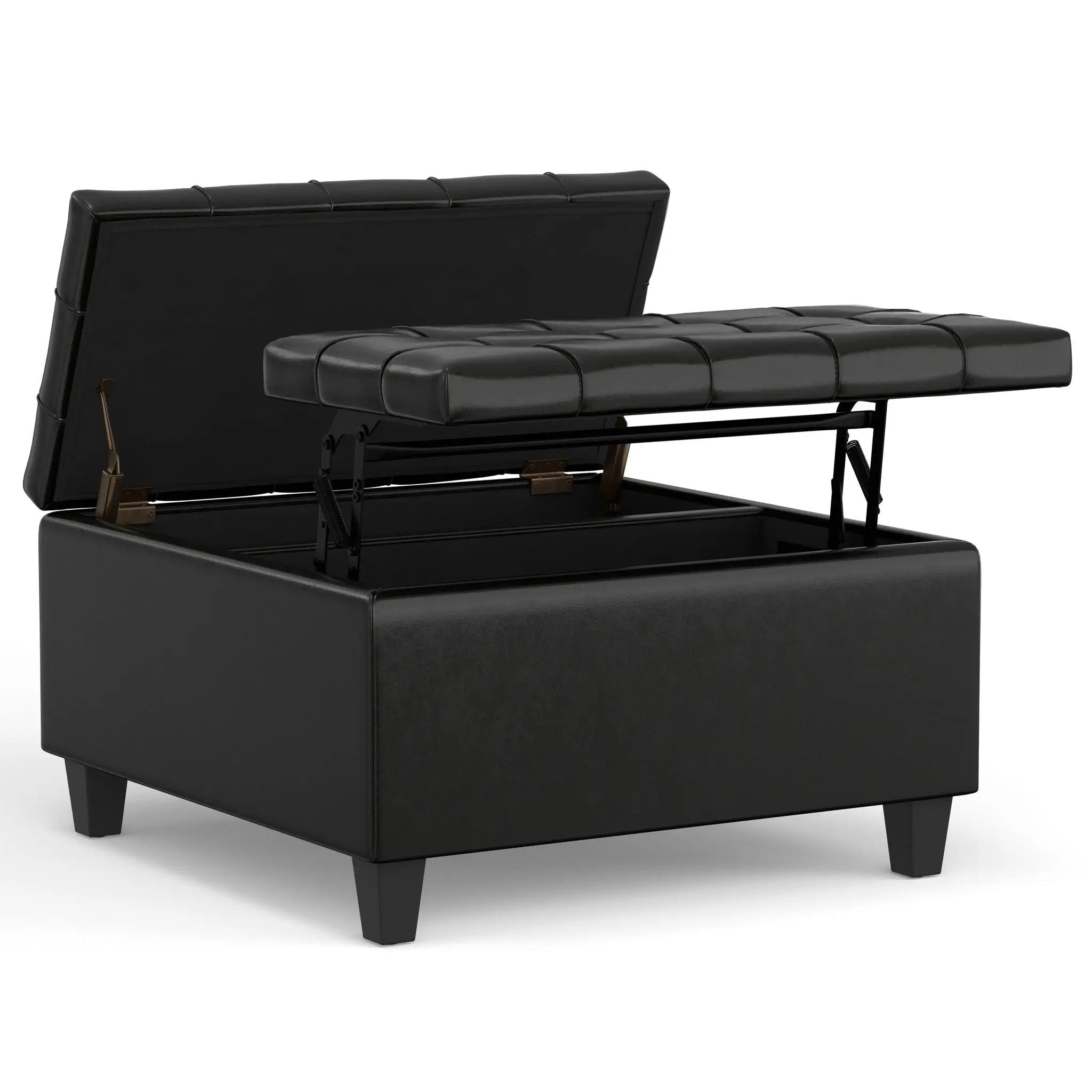 Harrison - Upholstered Coffee Table Storage Ottoman by Unique Piece Furniture