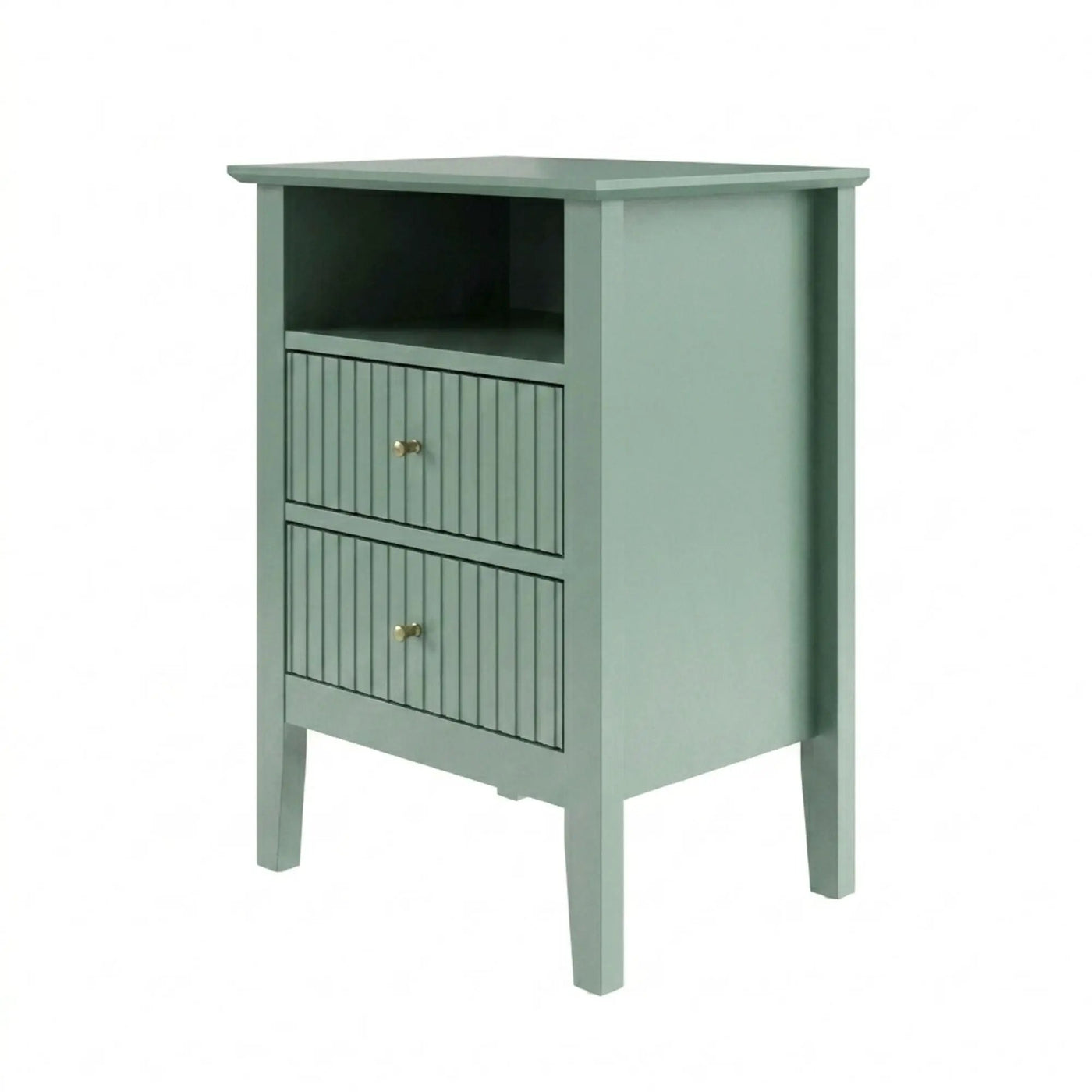 Fluted Nightstand With 2 Drawers by HouseOfZazla
