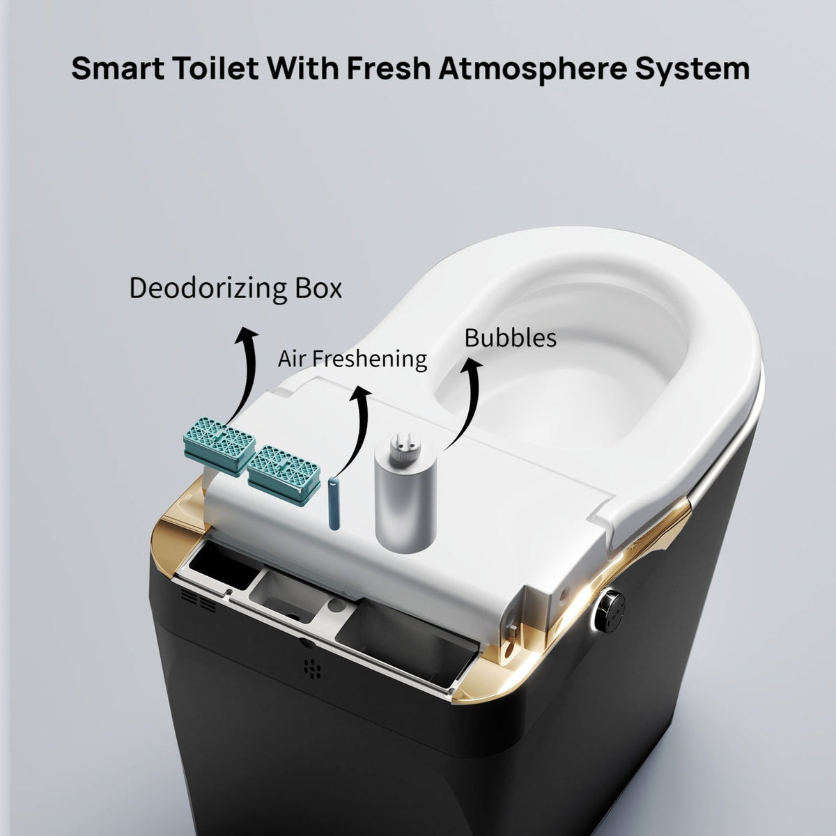 Tankless Modern Smart Toilet with Bidet and Auto Flush - White, photo 6 of 10