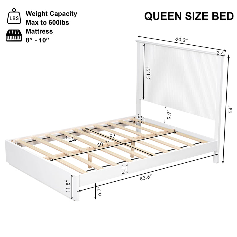 Stylish Queen Size Bed Frame by HouseOfZazla