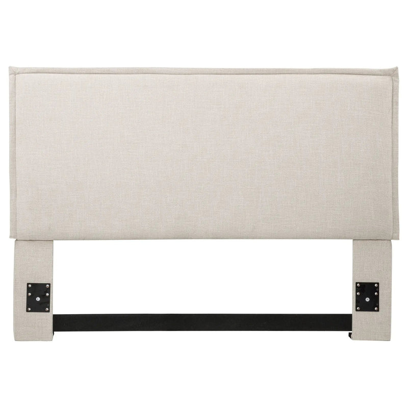 Izzy Upholstered Queen or Full Panel Headboard Sand by Unique Piece Furniture