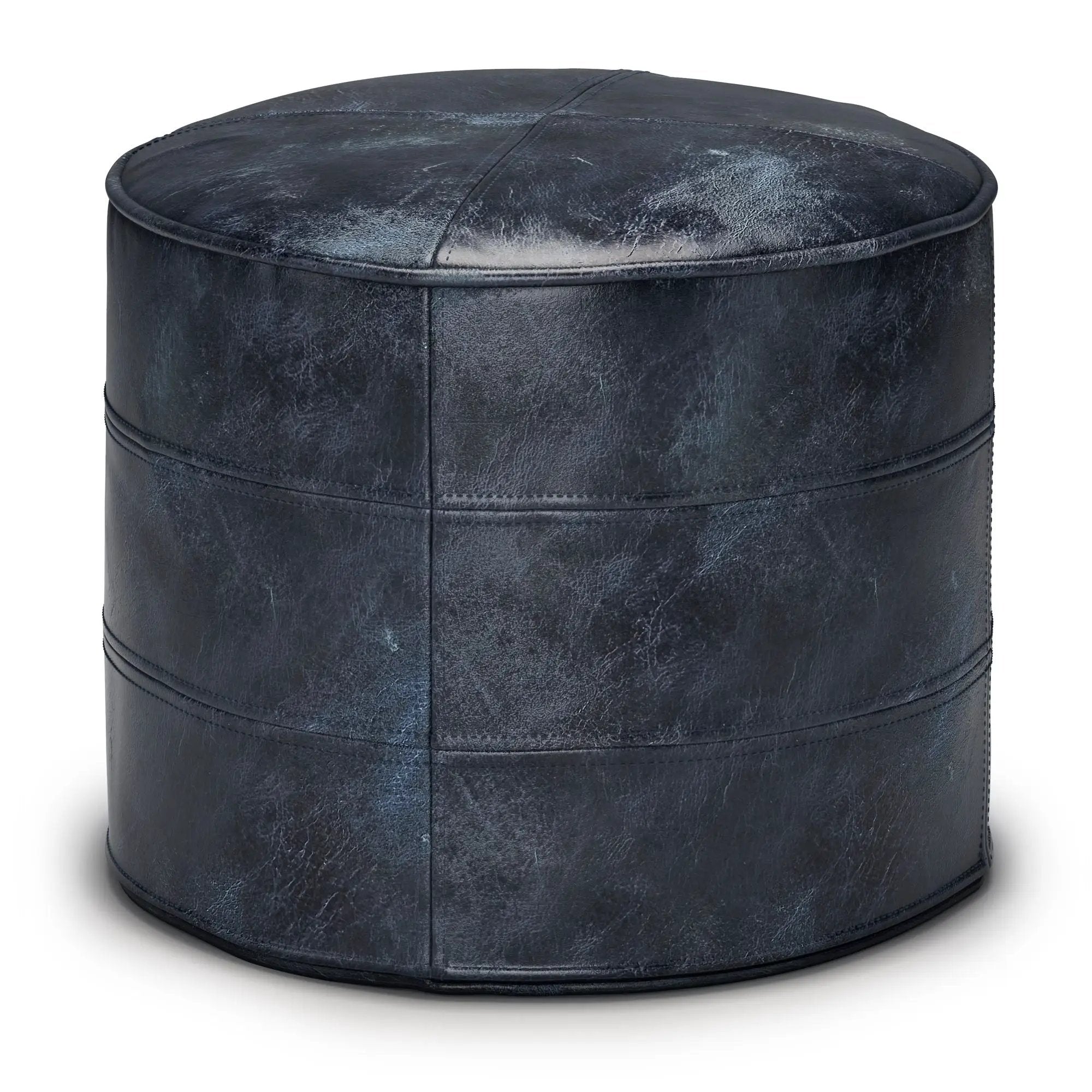 Connor - Handcrafted Round Pouf by Unique Piece Furniture