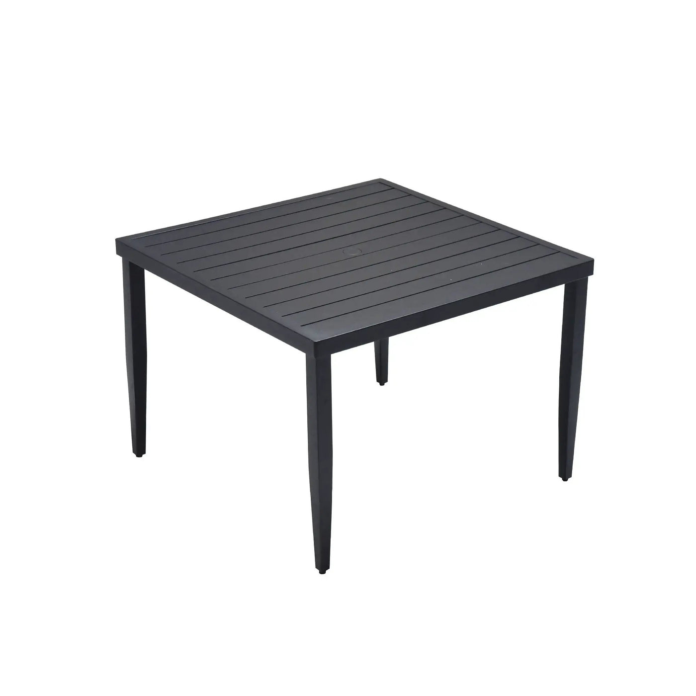 Outdoor Patio Dining Table With Tapered Feet & Umbrella Hole by HouseOfZazla