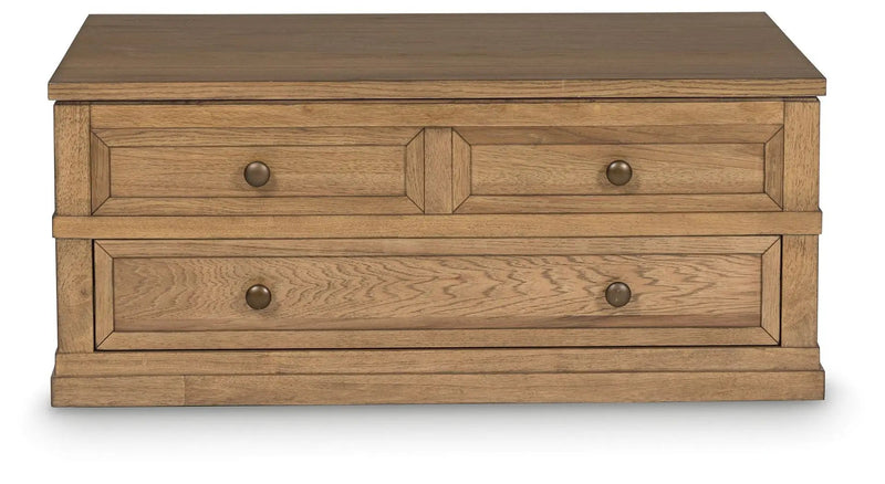 Sharlance - Lift Top Cocktail Table - Light Brown by Unique Piece Furniture