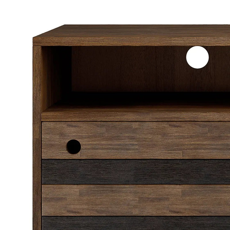 Clarkson - TV Stand - Rustic Natural Aged Brown by Unique Piece Furniture