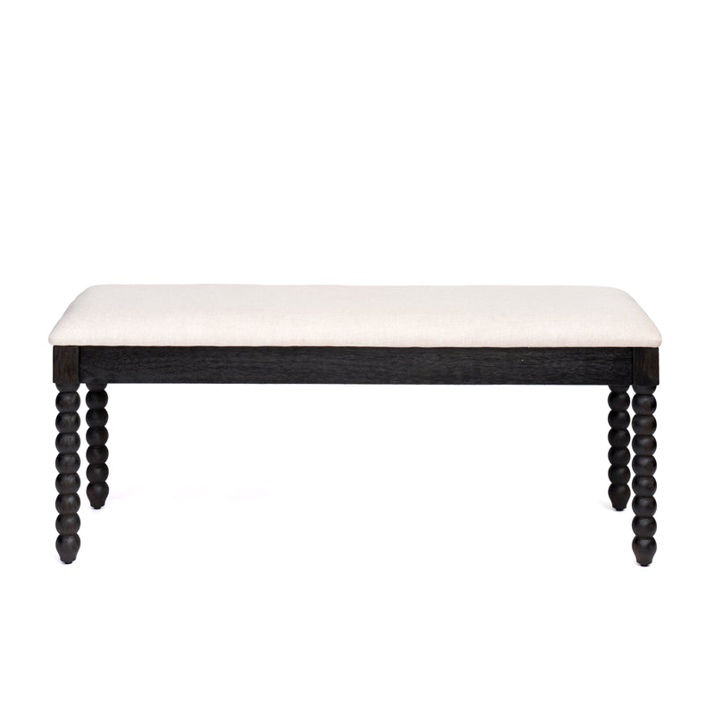 Farmhouse Wooden Storage Bench with Soft Cushion, photo 4 of 10