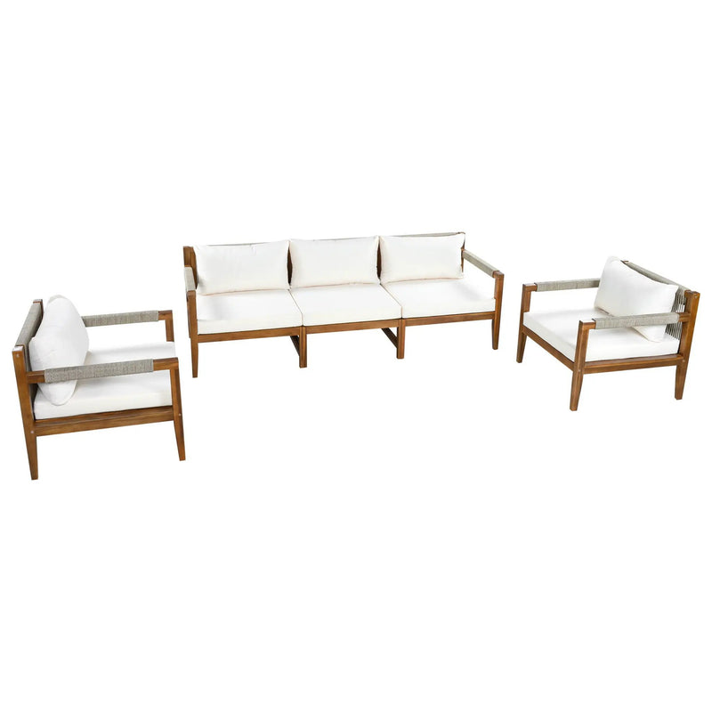 3 Piece Outdoor Sectional Sofa Set by HouseOfZazla