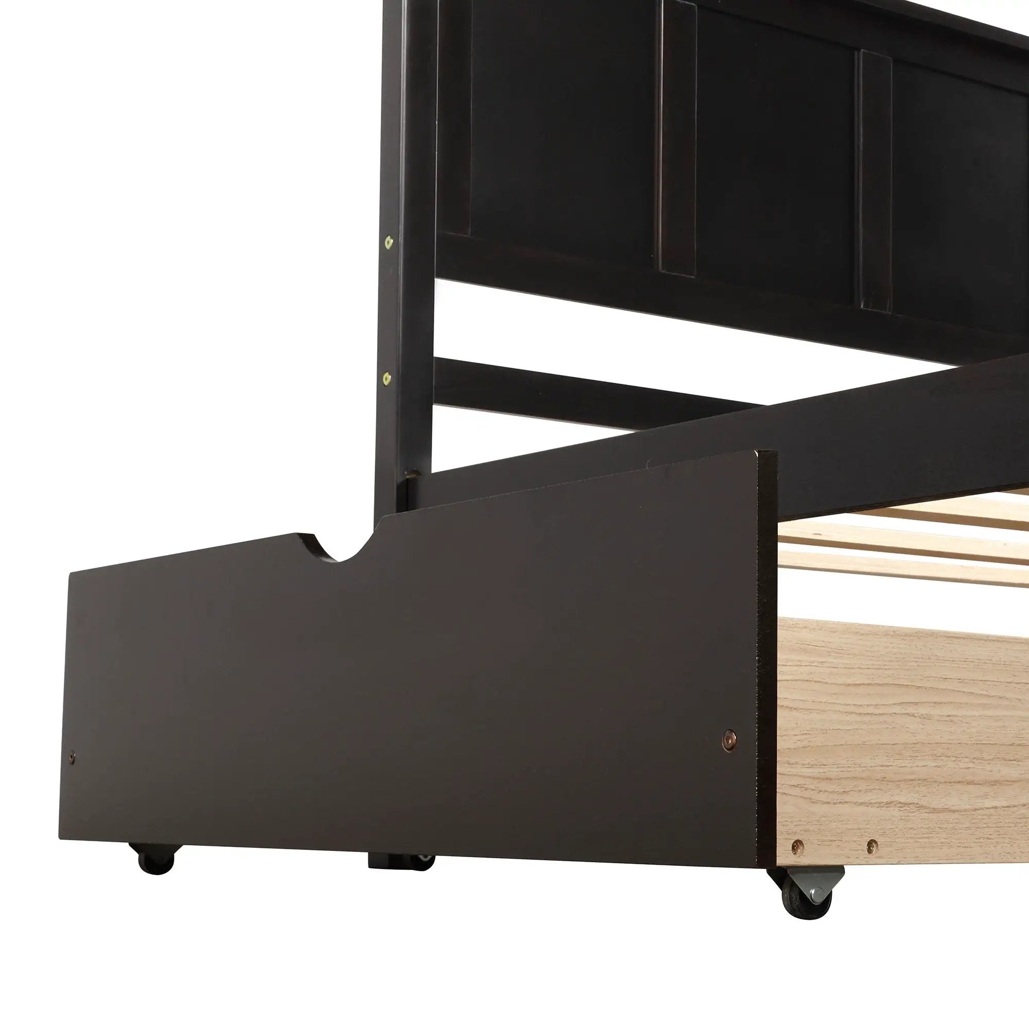 Platform Storage Bed With 2 Wheel Base Drawers by Unique Piece Furniture