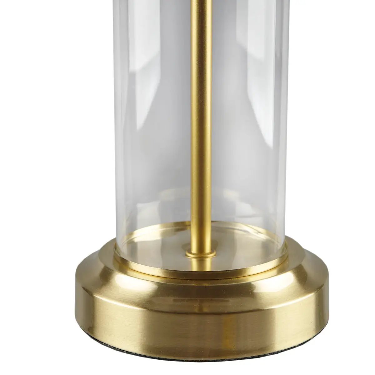 Clarity Glass Cylinder Table Lamp Set of 2 by HouseOfZazla