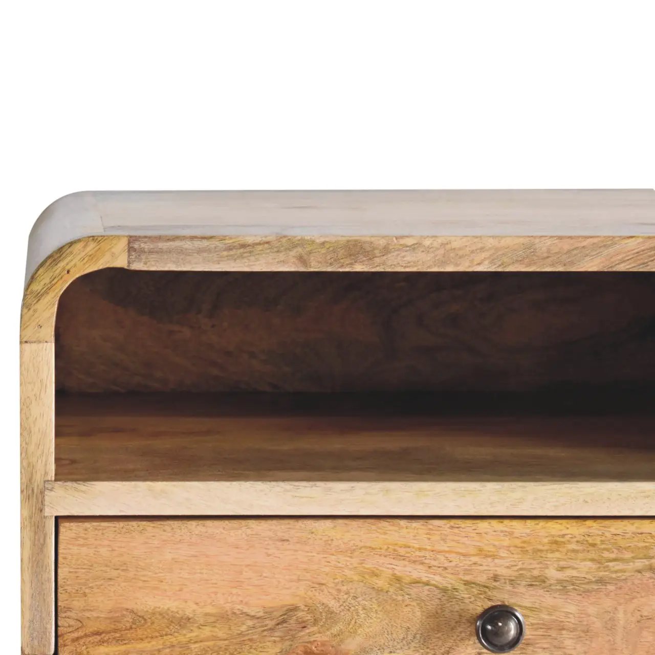 Large Floating Bedside, 1 Drawer, 1 Open Slot, Oak-ish by HouseOfZazla