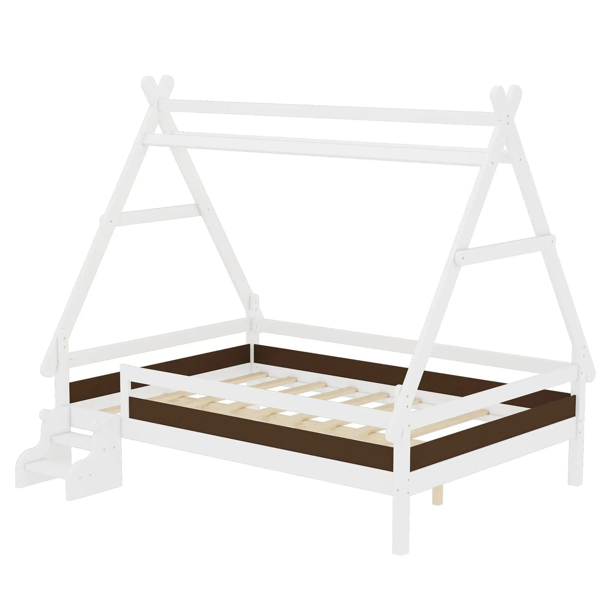 Full House Platform Bed with Stairs by HouseOfZazla