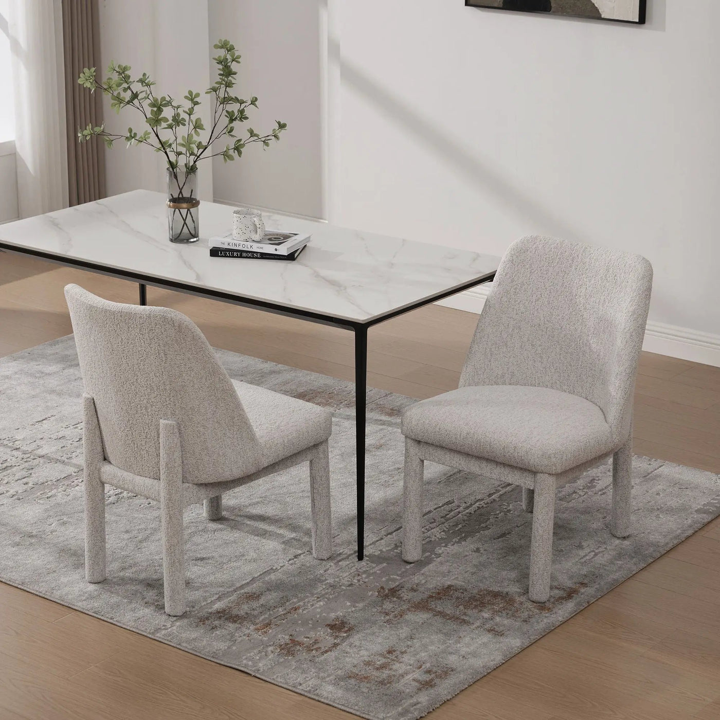 Wide Minimalist Dining Chair by HouseOfZazla