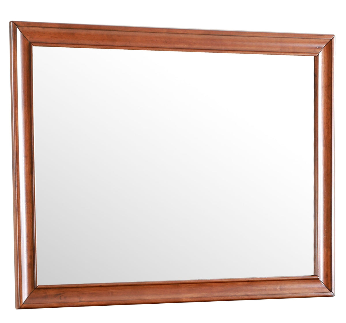 LaVita Mirror with Contemporary Frame - Light Brown or Dark Brown, photo 3 of 15