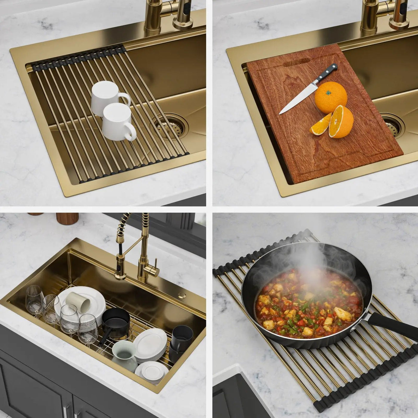 Drop In Kitchen Sink Stainless Steel 16 Gauge by HouseOfZazla