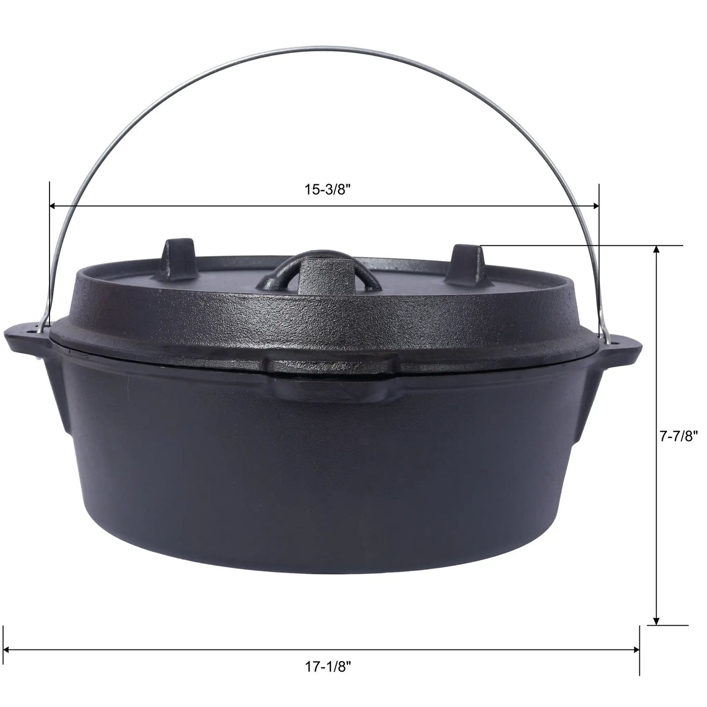 Pre-Seasoned Cast Dutch Oven with Skillet Lid and Pot Rack by HouseOfZazla