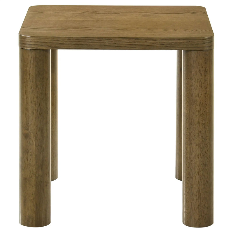 Castlewood 3-piece Cocktail Coffee Table Set Brown Oak by Unique Piece Furniture
