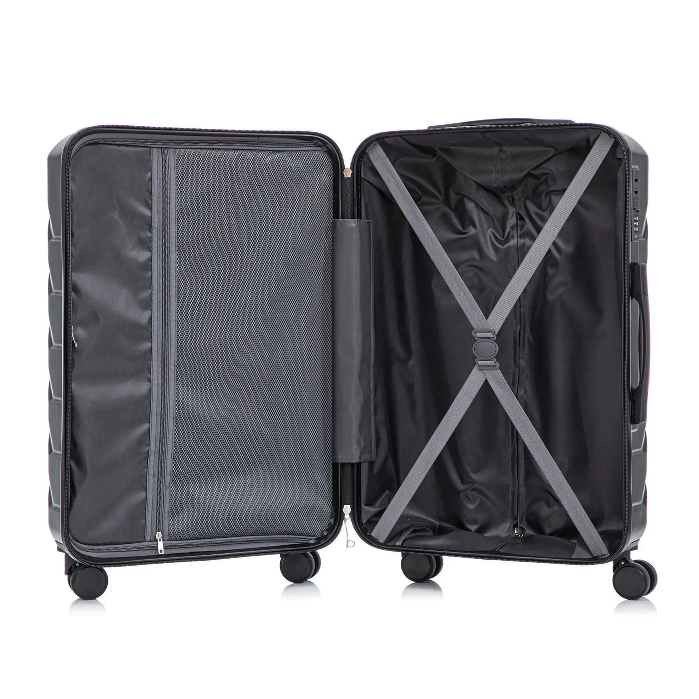 3 Pieces Set 20" / 24" / 28" Spinner Wheel Luggage With Combination Lock by HouseOfZazla