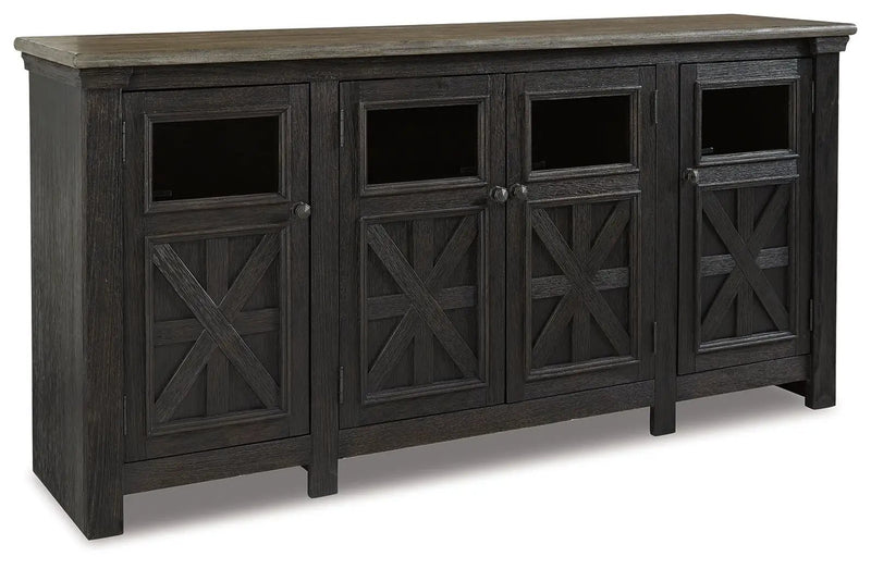 Tyler Creek - Extra Large TV Stand - Black / Gray by Unique Piece Furniture