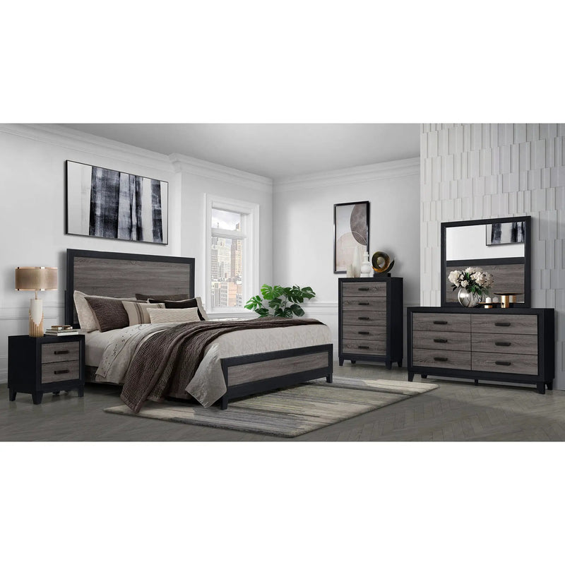 Soluto - Nightstand - Gray / Black by HouseOfZazla