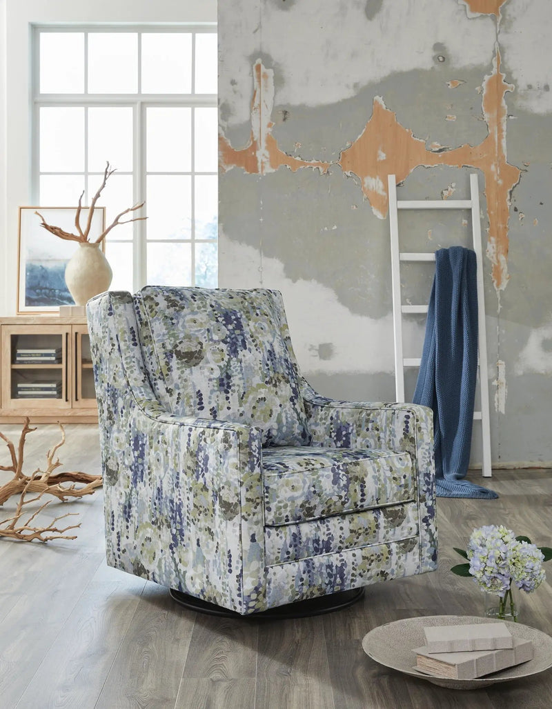Dustinford - Swivel Glider Accent Chair - Multi by Unique Piece Furniture