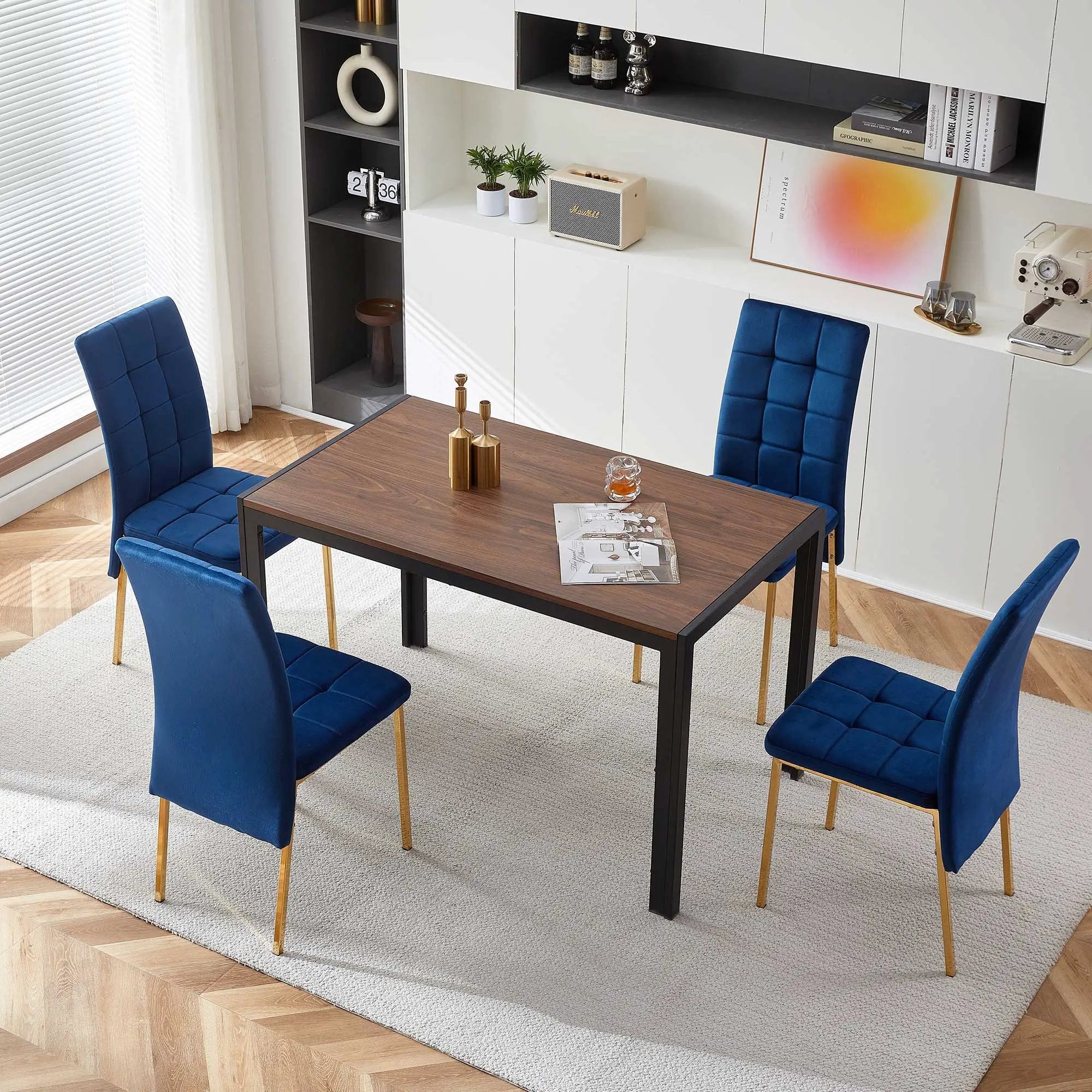 High Back Nordic Dining Chair Modern Chair With Color Legs by Unique Piece Furniture