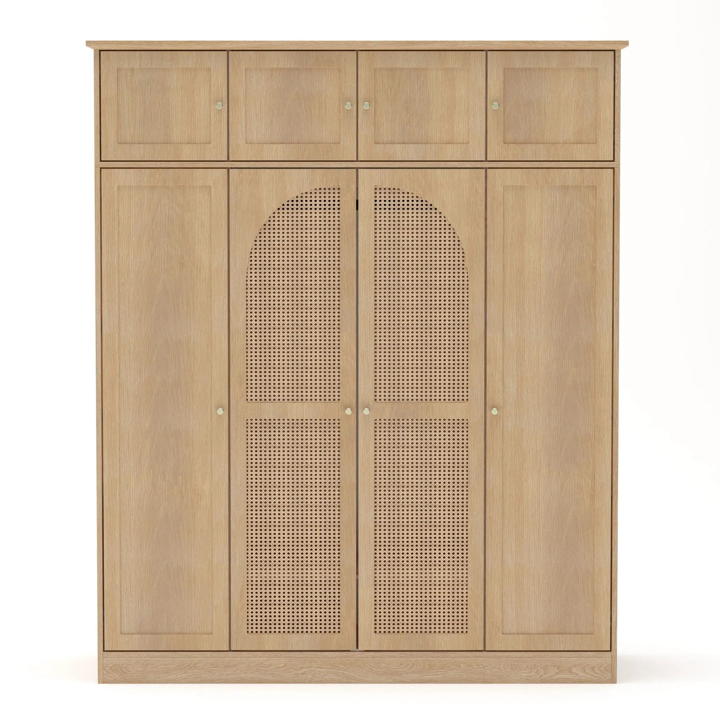 8 Door Armoire Wardrobe With Adjustable Shelves And Hanging Rod by Unique Piece Furniture